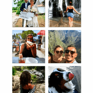 Lot de 6 magnets photo personnalisables