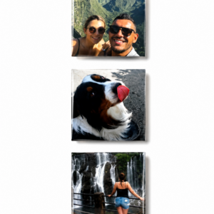 Lot de 3 magnets photo personnalisables